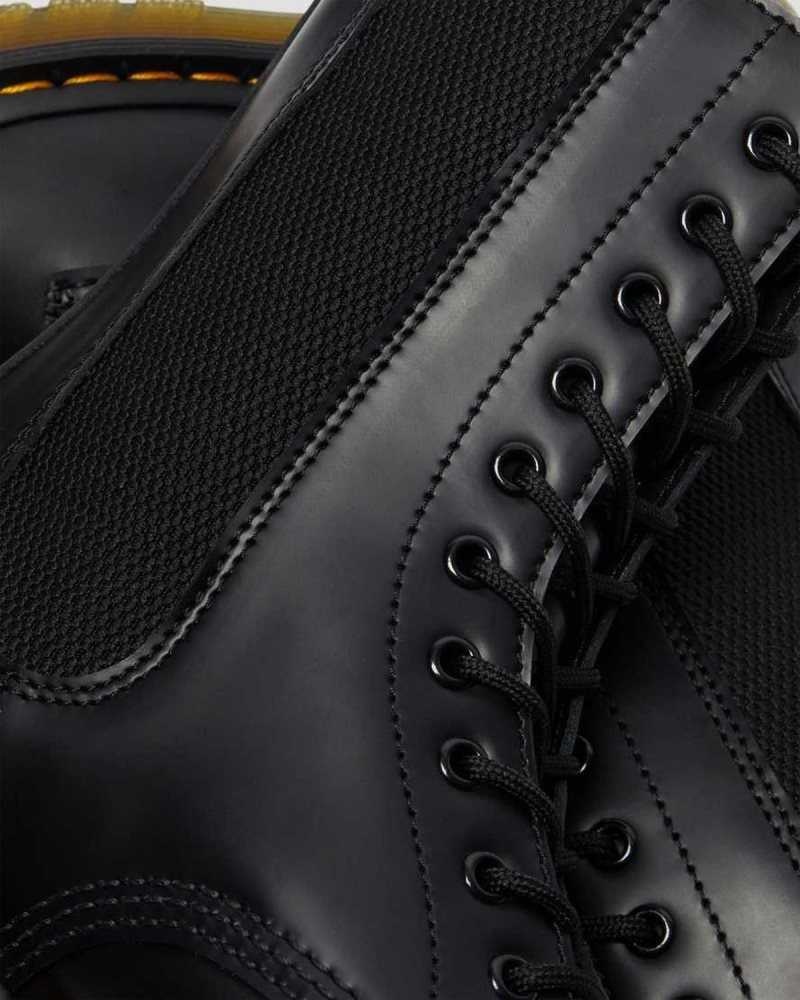 Dr Martens 1490 Harper Leather Lace Up Boots Black | 19SUCXFOE