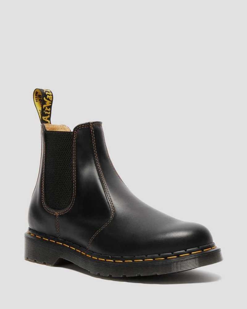 Dr Martens 2976 Abruzzo Leather Chelsea Boots Black / Brown | 25XTUGDHK