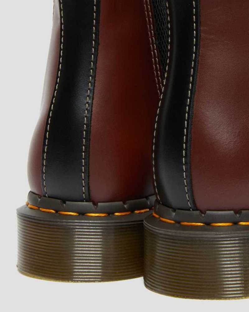 Dr Martens 2976 Abruzzo Leather Chelsea Boots Brown / Black | 05EVYTRSC