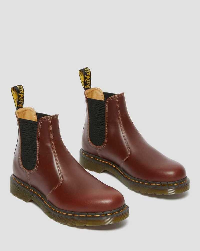 Dr Martens 2976 Abruzzo Leather Chelsea Boots Brown / Black | 05EVYTRSC