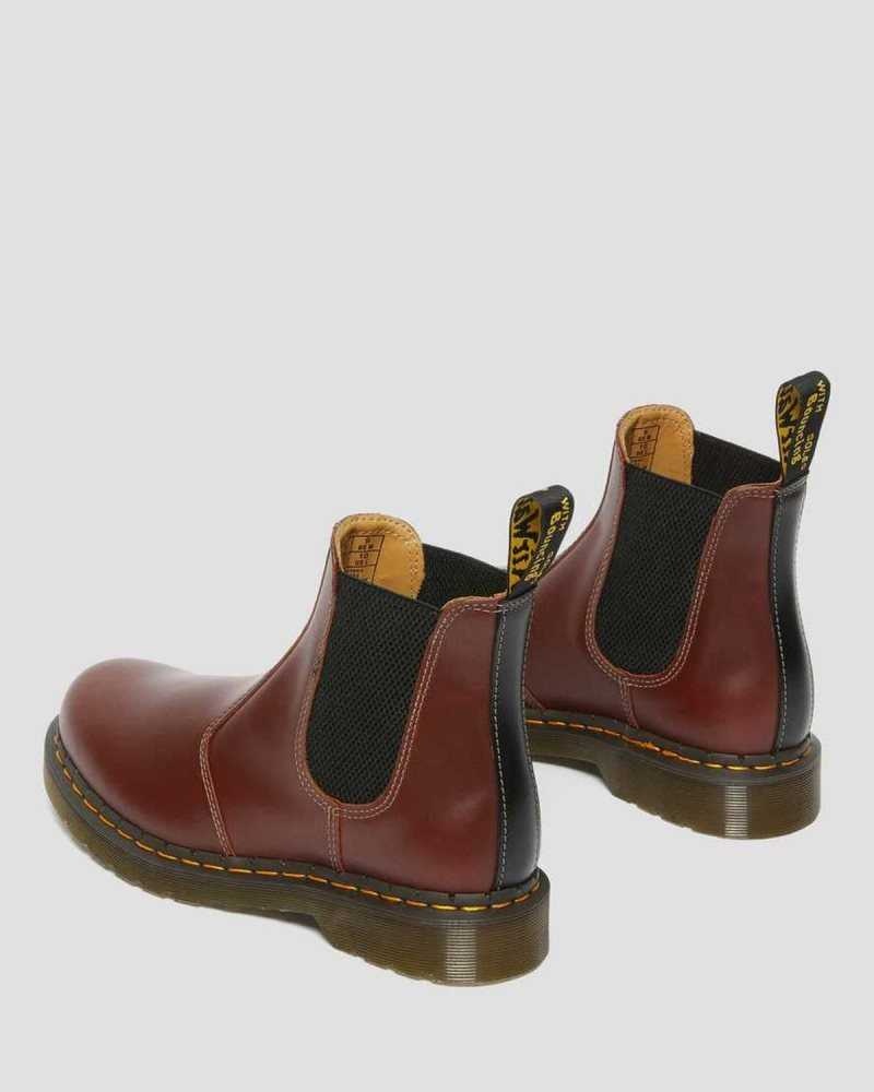 Dr Martens 2976 Abruzzo Leather Chelsea Boots Brown / Black | 05EVYTRSC