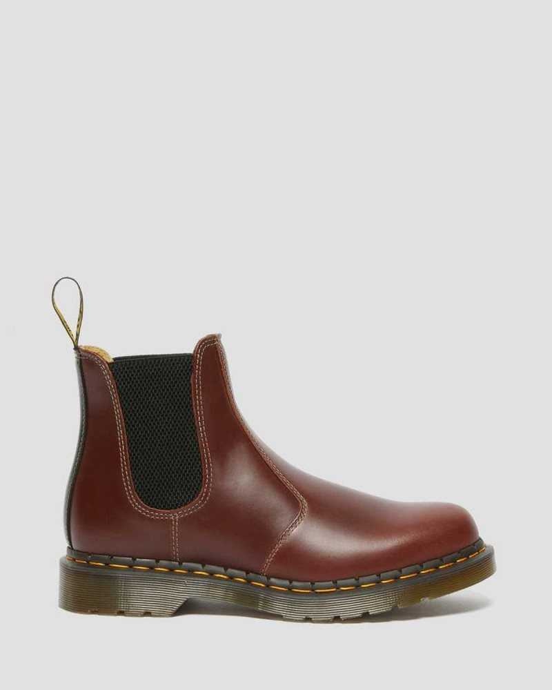 Dr Martens 2976 Abruzzo Leather Chelsea Boots Brown / Black | 05EVYTRSC