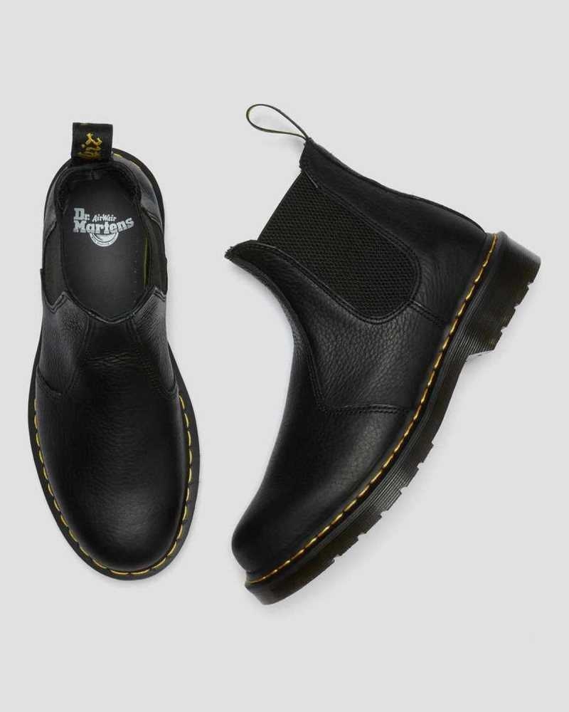 Dr Martens 2976 Ambassador Leather Chelsea Boots Black | 27RJXSKWF