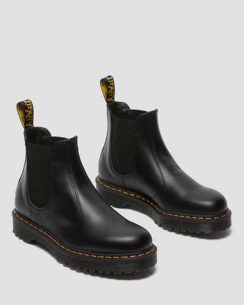 Dr Martens 2976 Bex Smooth Leather Chelsea Boots Black | 27SORPGKT