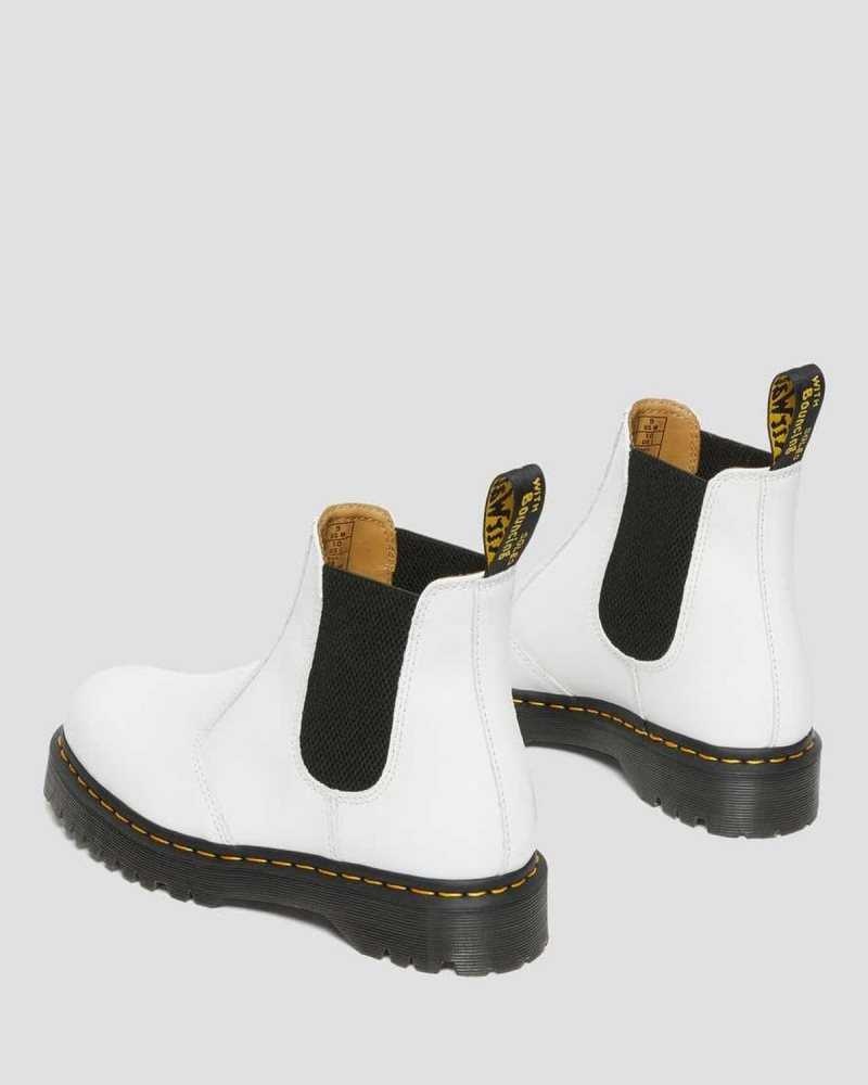 Dr Martens 2976 Bex Smooth Leather Chelsea Boots White | 07EDNBAZH