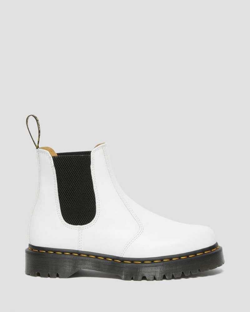 Dr Martens 2976 Bex Smooth Leather Chelsea Boots White | 07EDNBAZH