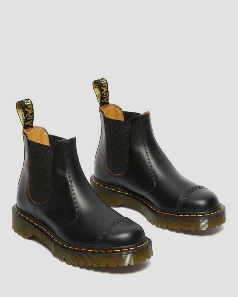 Dr Martens 2976 Bex Toe Cap Chelsea Boots Black | 18CTERAIW