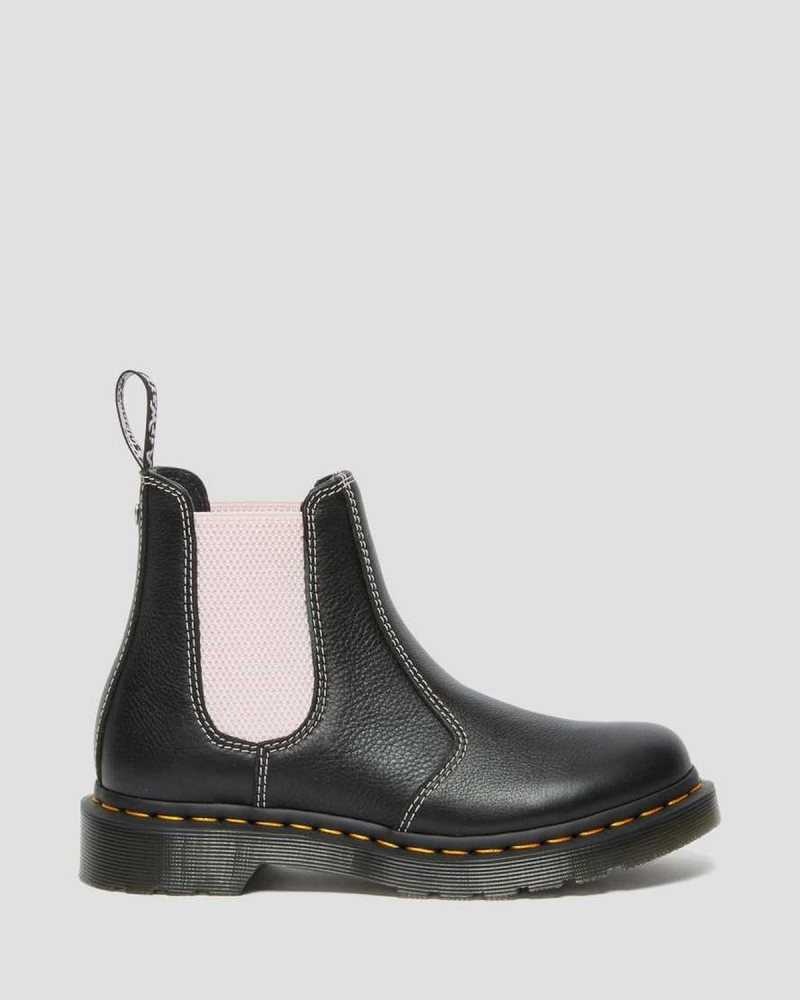 Dr Martens 2976 Contrast Leather Chelsea Boots Black | 60WBNCKTF