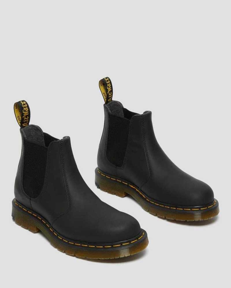 Dr Martens 2976 DM's Wintergrip Chelsea Boots Black | 10AFPCBHS