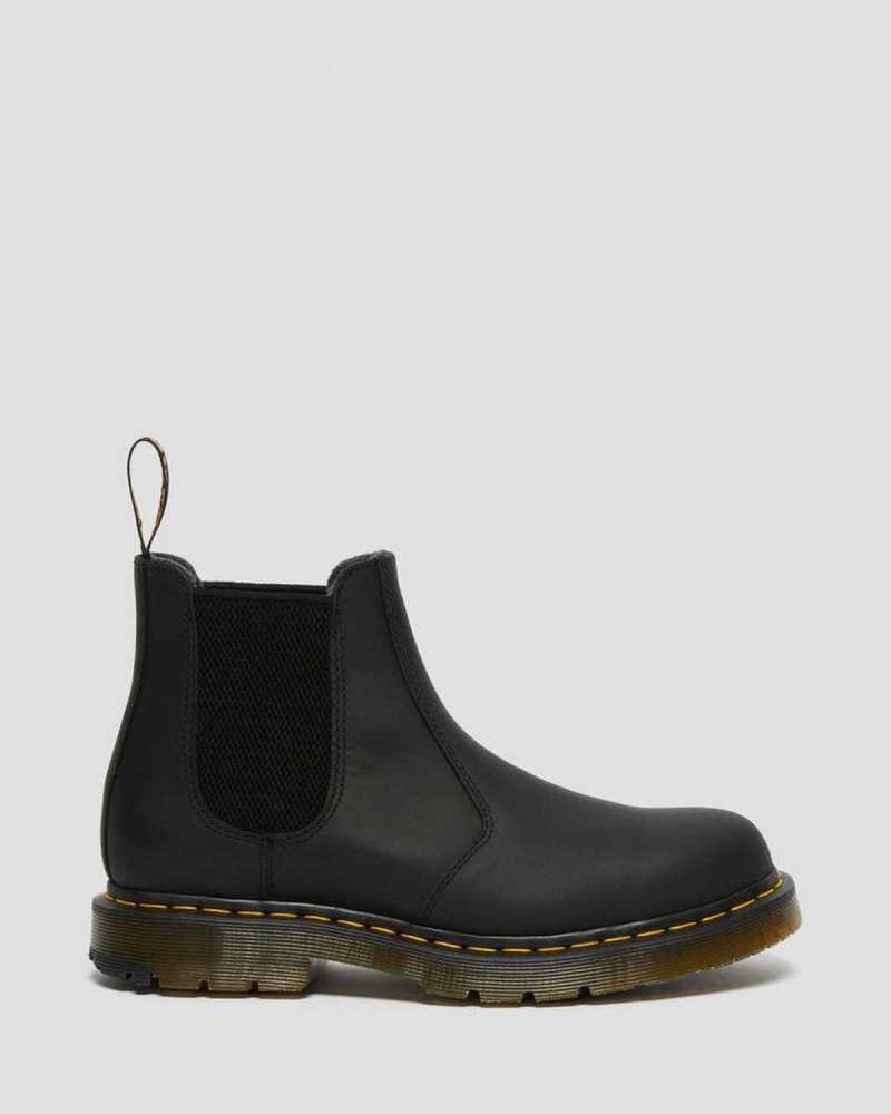 Dr Martens 2976 DM's Wintergrip Chelsea Boots Black | 10AFPCBHS