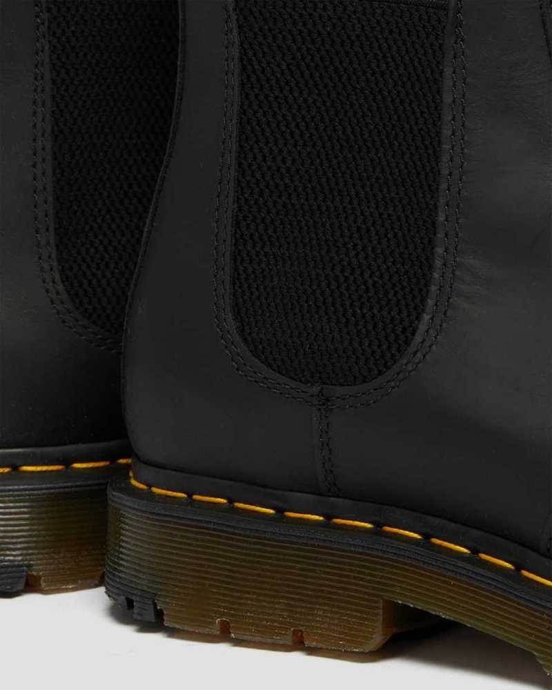 Dr Martens 2976 DM's Wintergrip Chelsea Boots Black | 10AFPCBHS