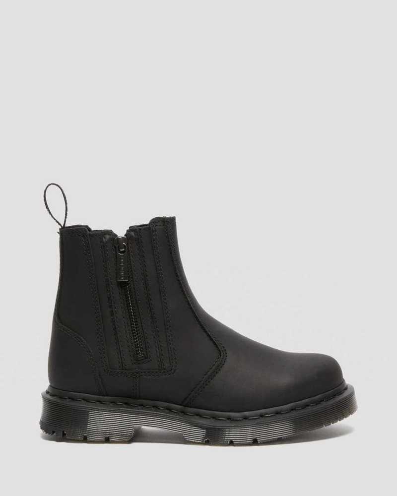 Dr Martens 2976 DM's Wintergrip Zip Chelsea Boots Black | 59YLZUIQM