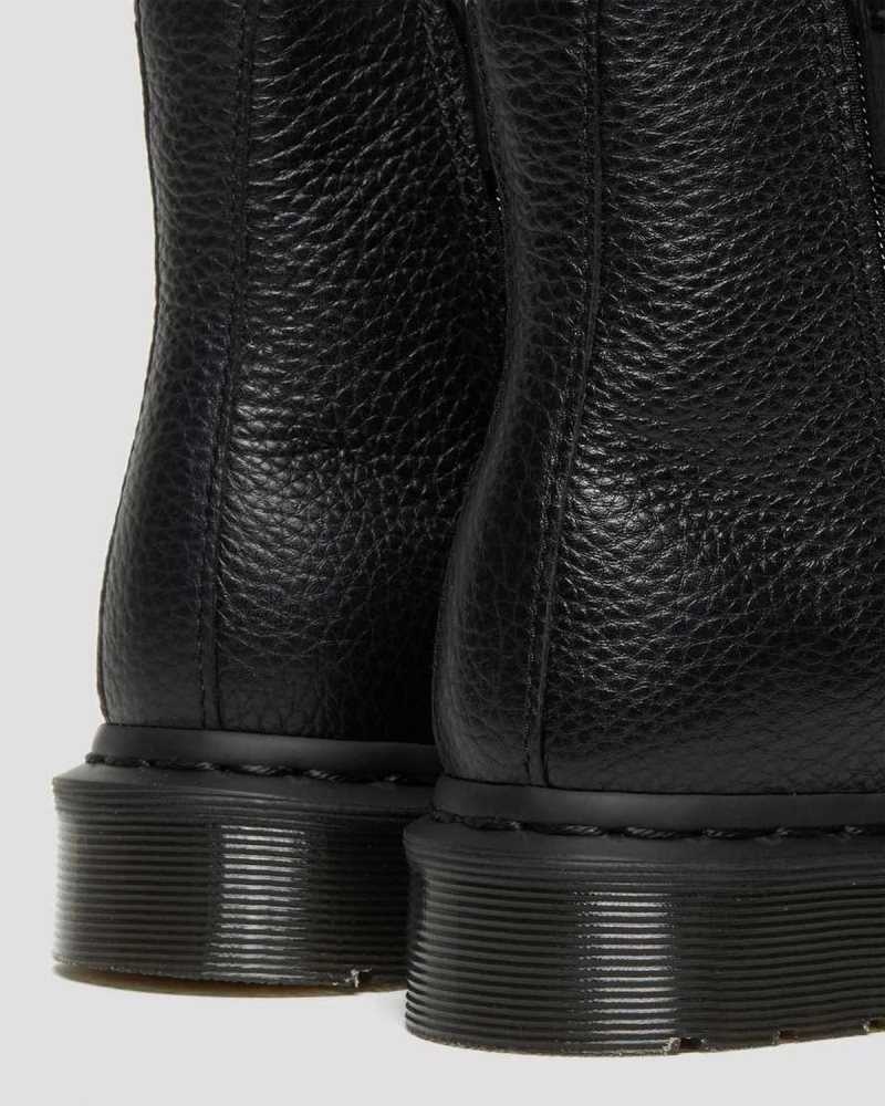 Dr Martens 2976 Leather Zipper Chelsea Boots Black | 23DFONCKV