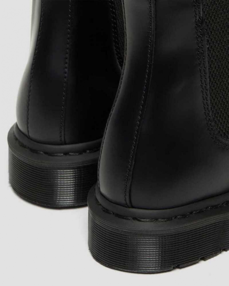 Dr Martens 2976 Mono Smooth Leather Chelsea Boots Black | 68QTKIZOV