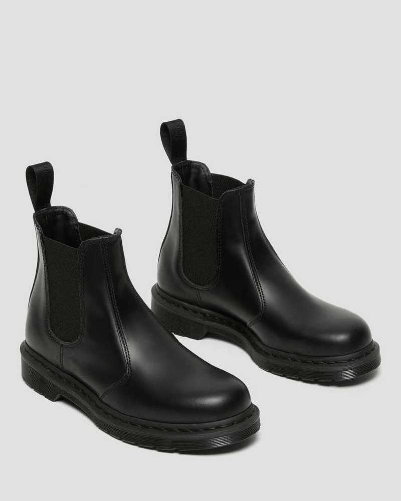 Dr Martens 2976 Mono Smooth Leather Chelsea Boots Black | 68QTKIZOV