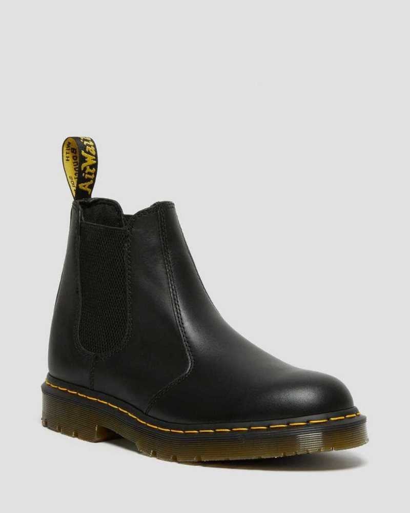 Dr Martens 2976 Slip Resistant Leather Chelsea Boots Black | 83HXEFCKA