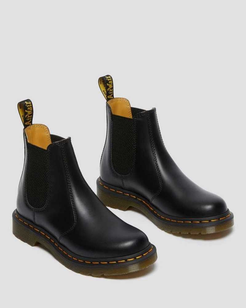 Dr Martens 2976 Smooth Leather Chelsea Boots Black | 03TAORSYV