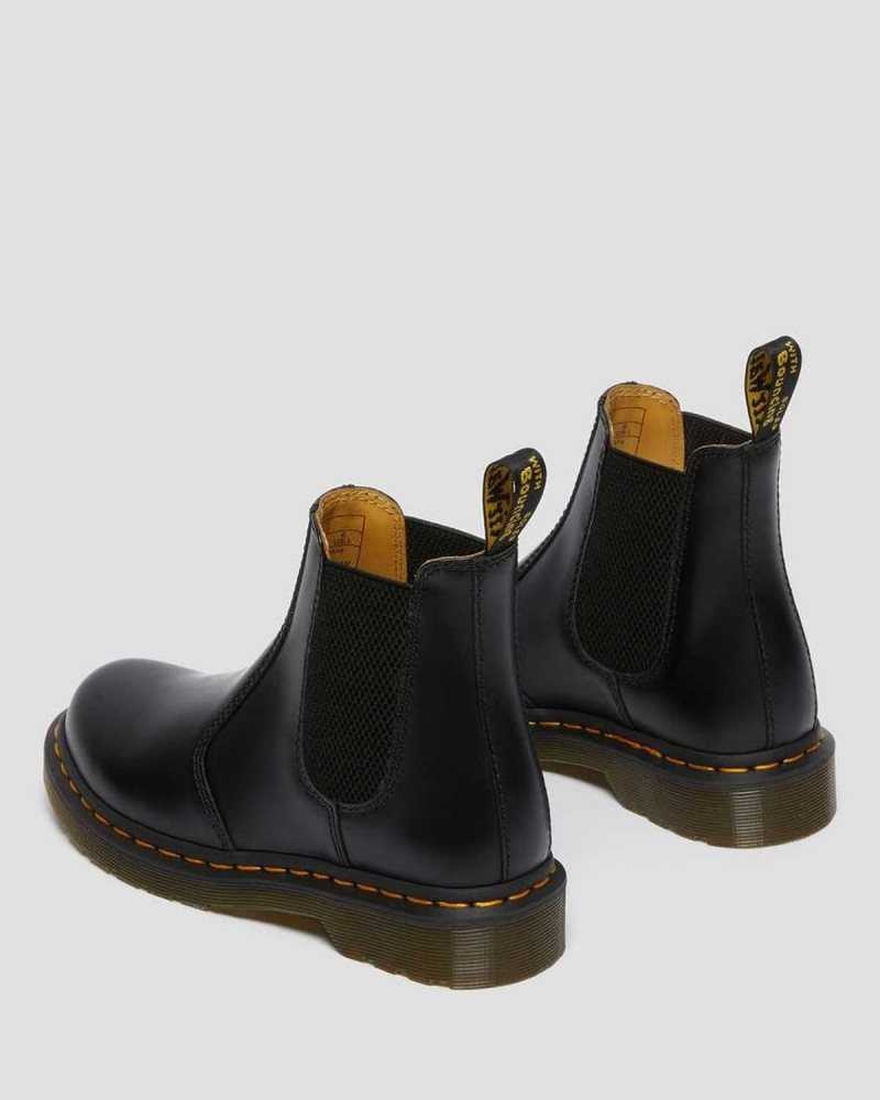 Dr Martens 2976 Smooth Leather Chelsea Boots Black | 03TAORSYV