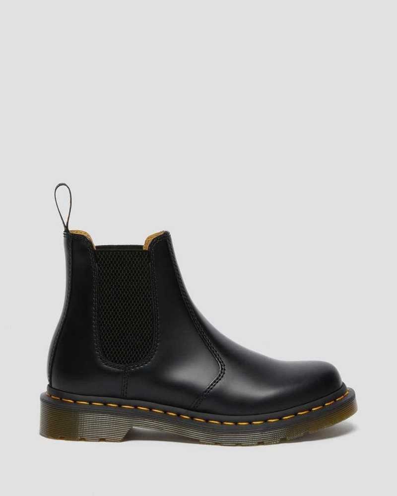 Dr Martens 2976 Smooth Leather Chelsea Boots Black | 03TAORSYV