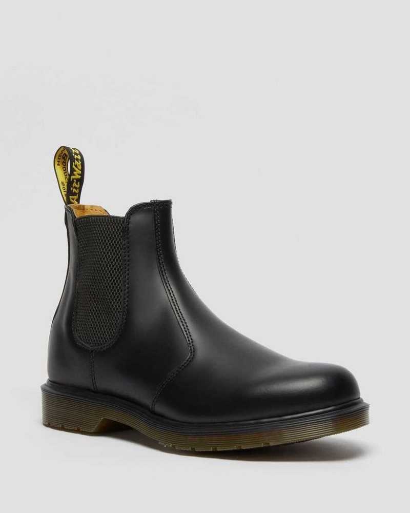 Dr Martens 2976 Smooth Leather Chelsea Boots Black | 69UZCYMPI