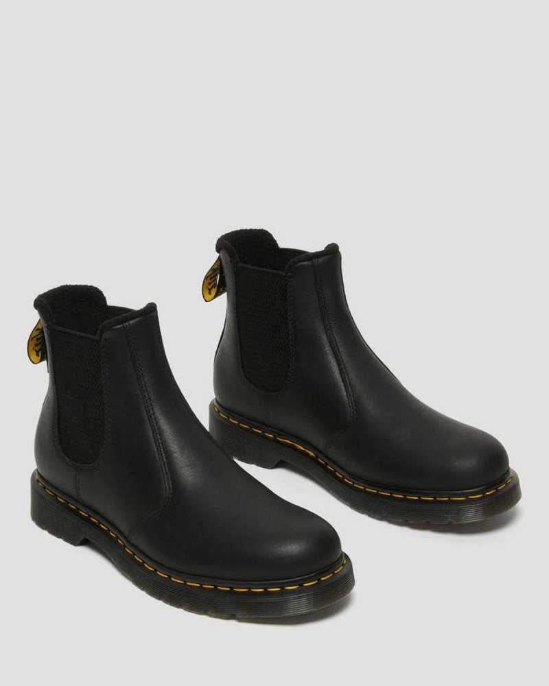 Dr Martens 2976 Warmwair Leather Chelsea Boots Black | 79YDEPMRS