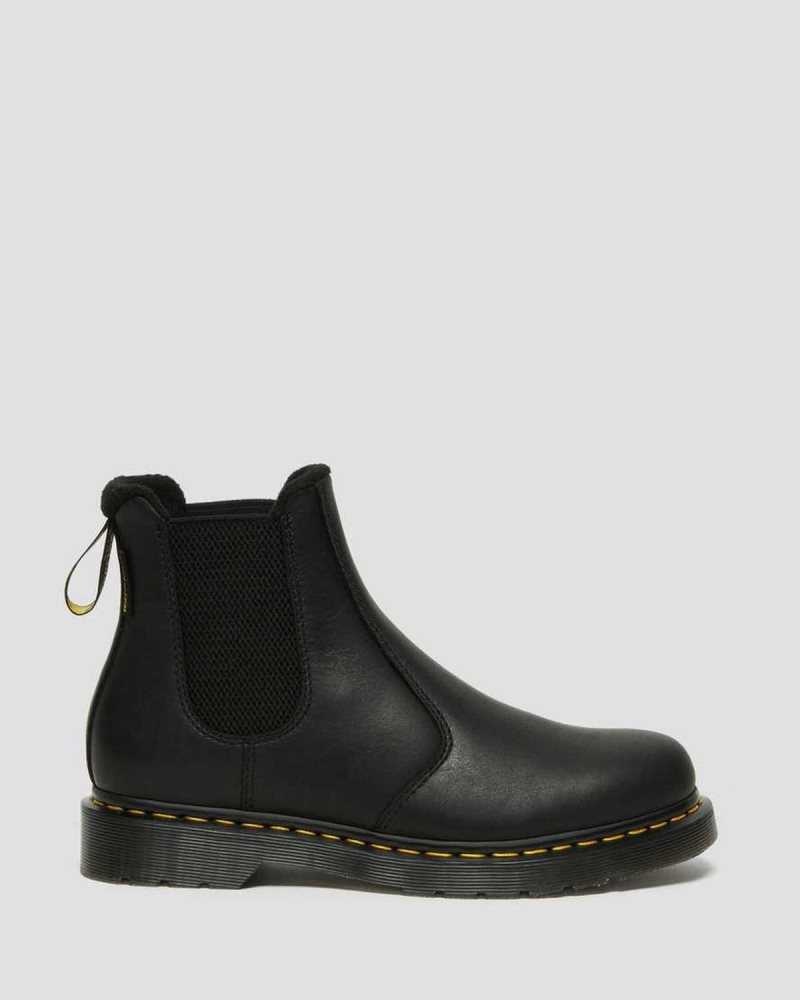 Dr Martens 2976 Warmwair Leather Chelsea Boots Black | 79YDEPMRS