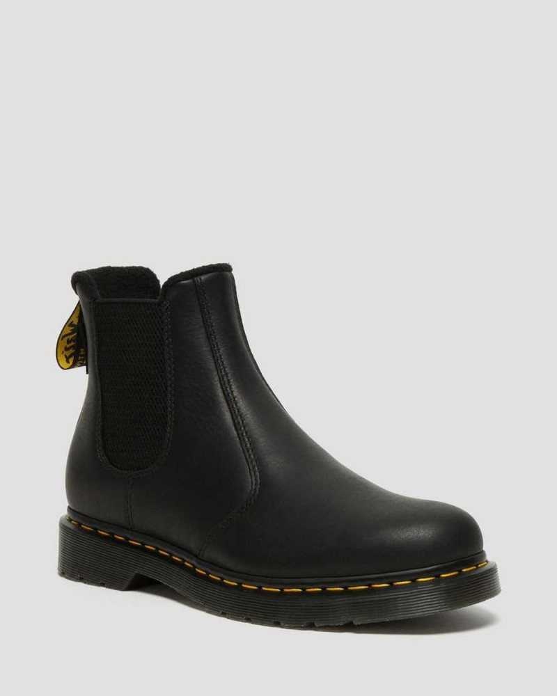 Dr Martens 2976 Warmwair Leather Chelsea Boots Black | 79YDEPMRS