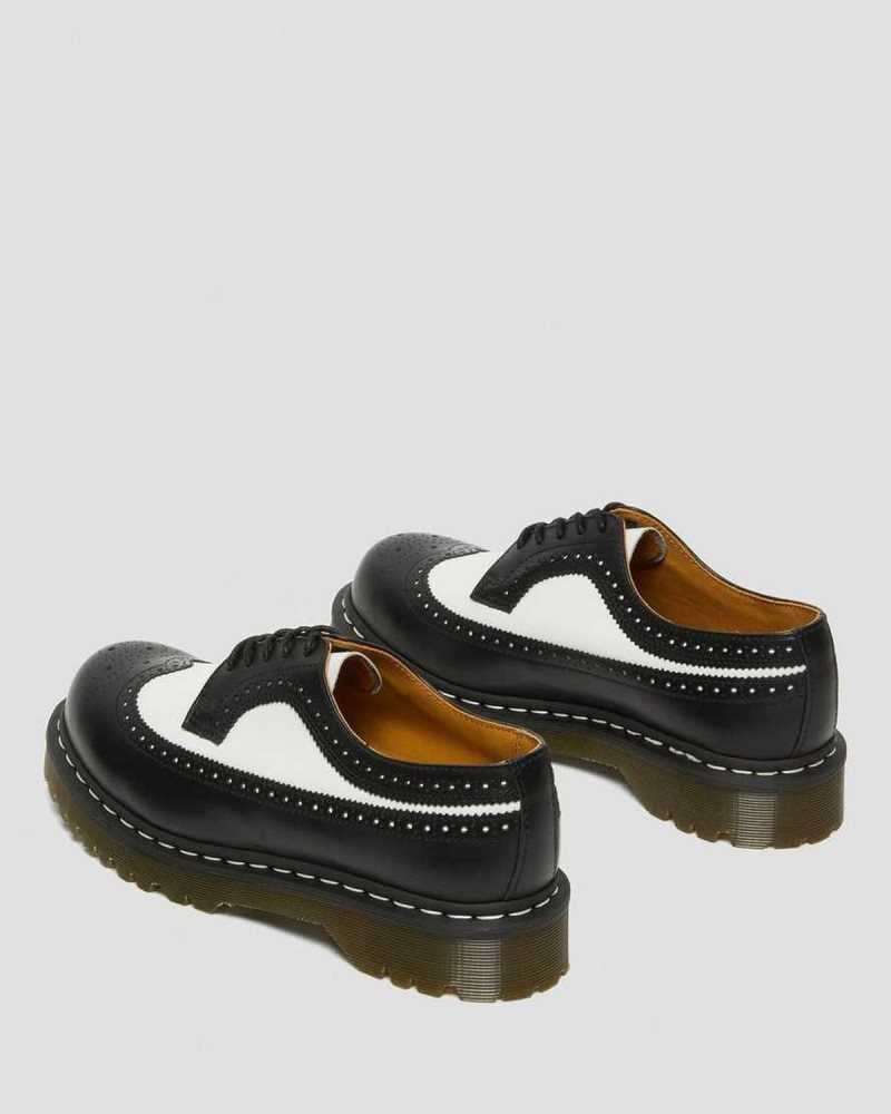 Dr Martens 3989 Bex Smooth Leather Brogue Shoes Black | 21VZPMWBC