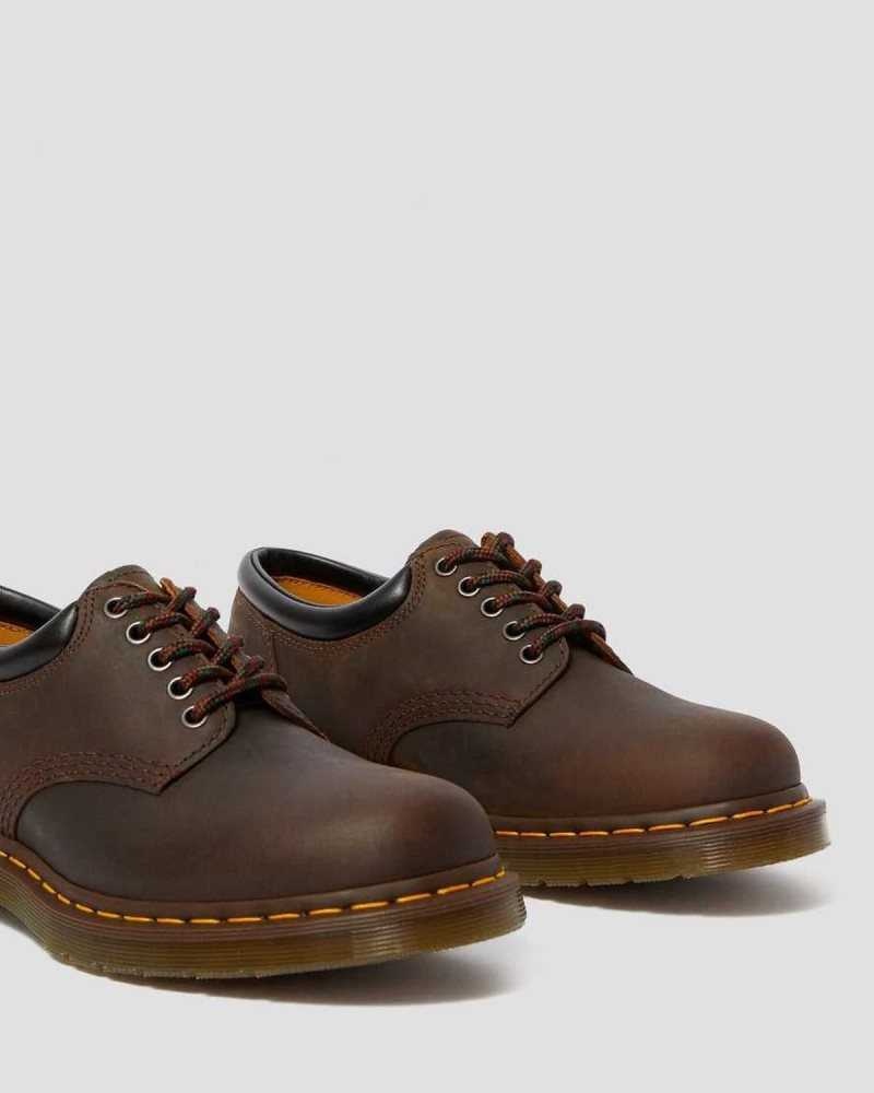 Dr Martens 8053 Crazy Horse Leather Casual Shoes Brown | 17HFQUJRL