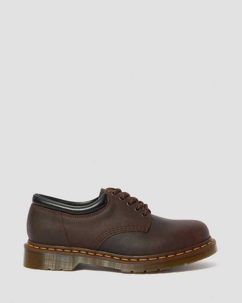 Dr Martens 8053 Crazy Horse Leather Casual Shoes Brown | 17HFQUJRL