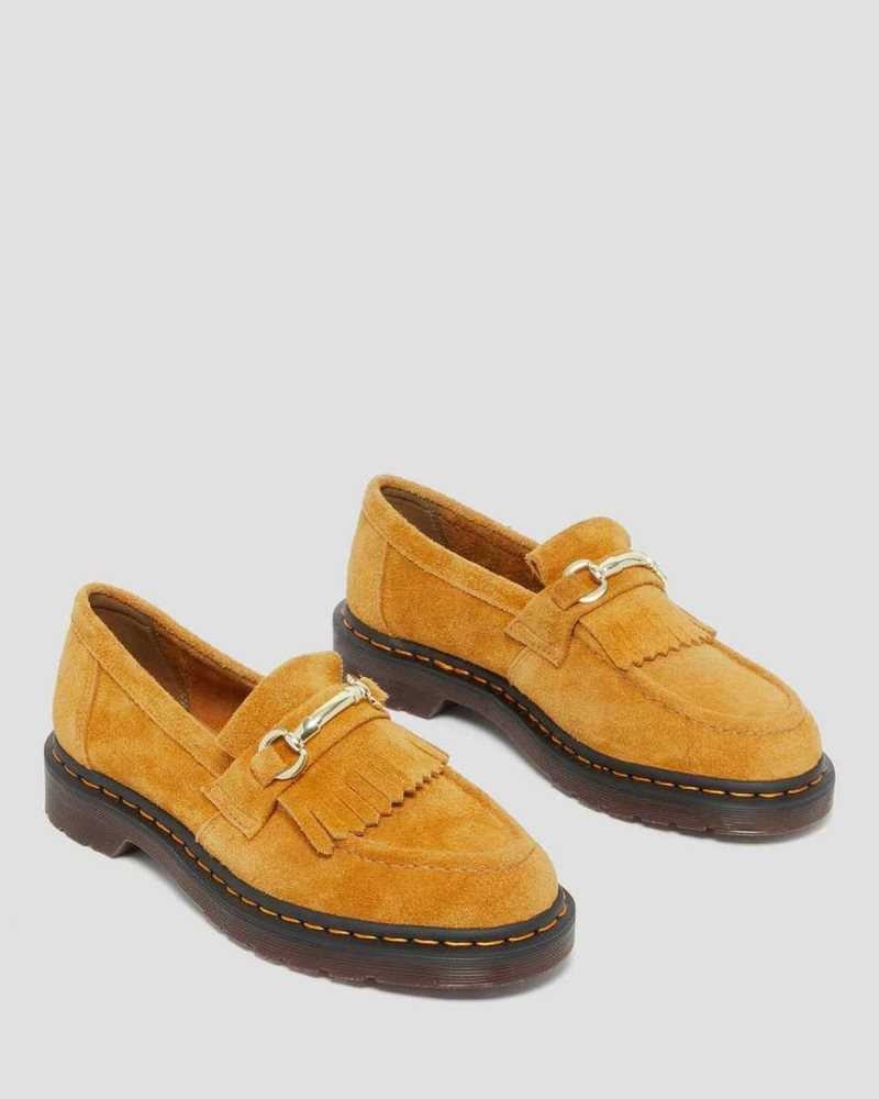 Dr Martens Adrian Snaffle Suede Loafers Brown | 08FKQSUEG