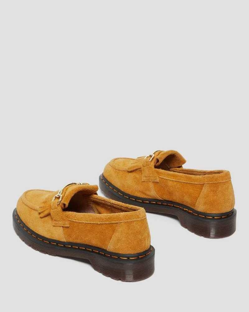 Dr Martens Adrian Snaffle Suede Loafers Brown | 08FKQSUEG