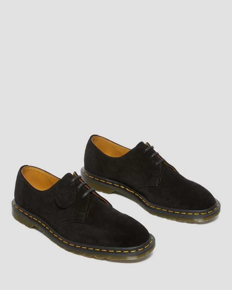 Dr Martens Archie II Suede Oxford Shoes Black | 24RPSAOEN