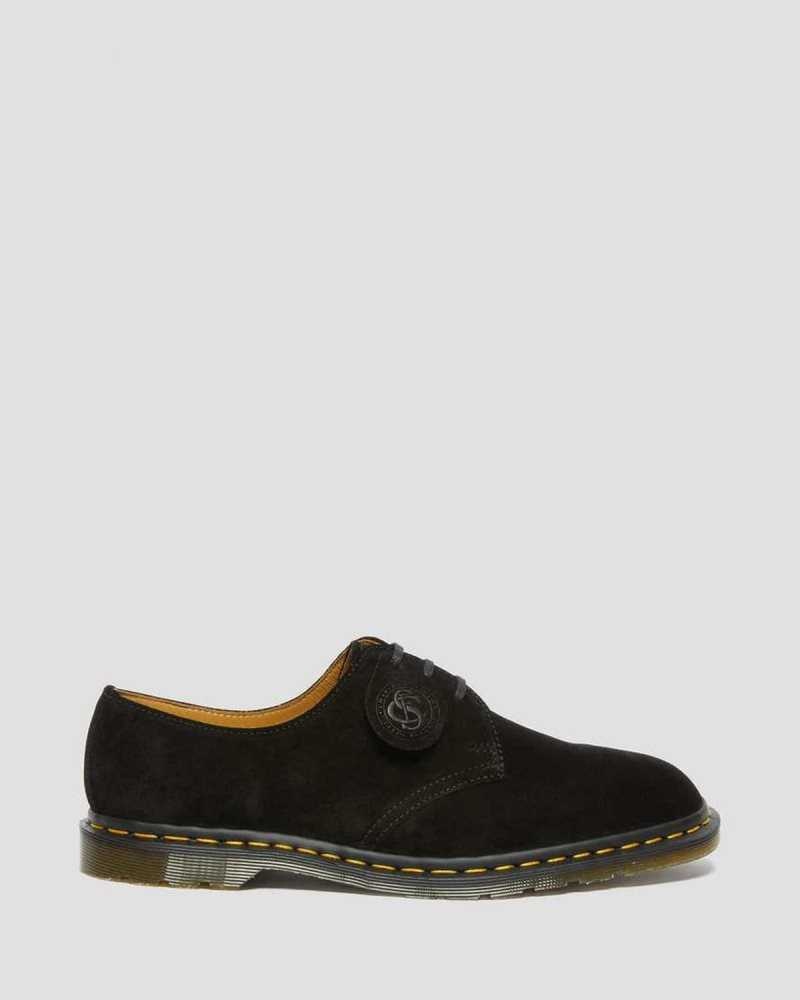 Dr Martens Archie II Suede Oxford Shoes Black | 24RPSAOEN