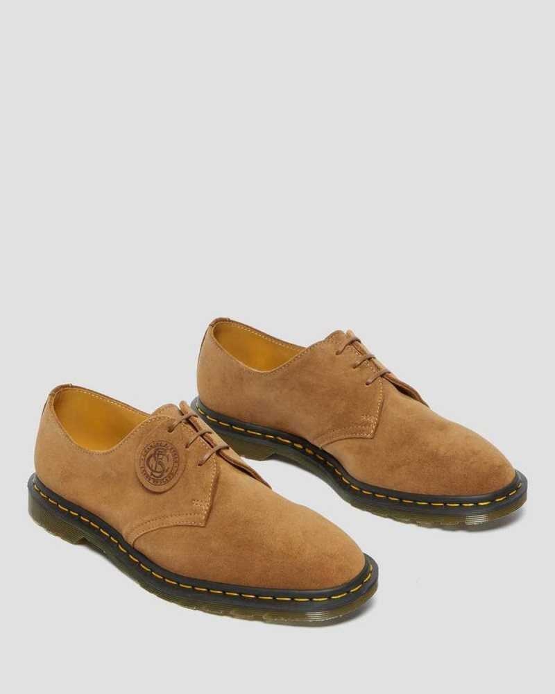 Dr Martens Archie II Suede Oxford Shoes Dark Brown | 08RGLQCDH