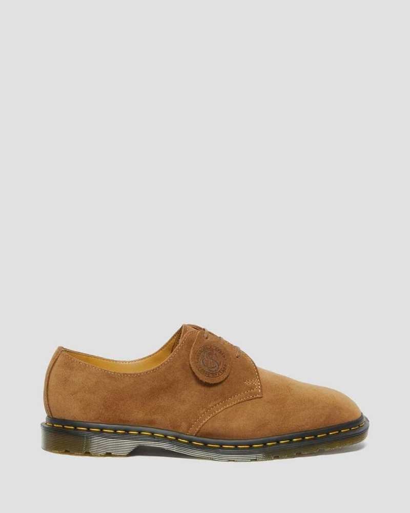 Dr Martens Archie II Suede Oxford Shoes Dark Brown | 08RGLQCDH