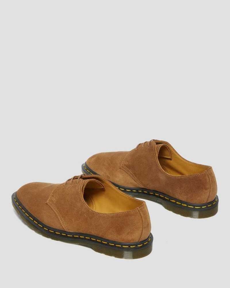 Dr Martens Archie II Suede Oxford Shoes Dark Brown | 81FUHYPMV