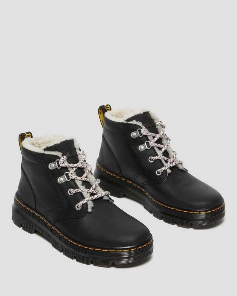 Dr Martens Bonny Faux Shearling Lined Casual Boots Black | 32UZGVAXD