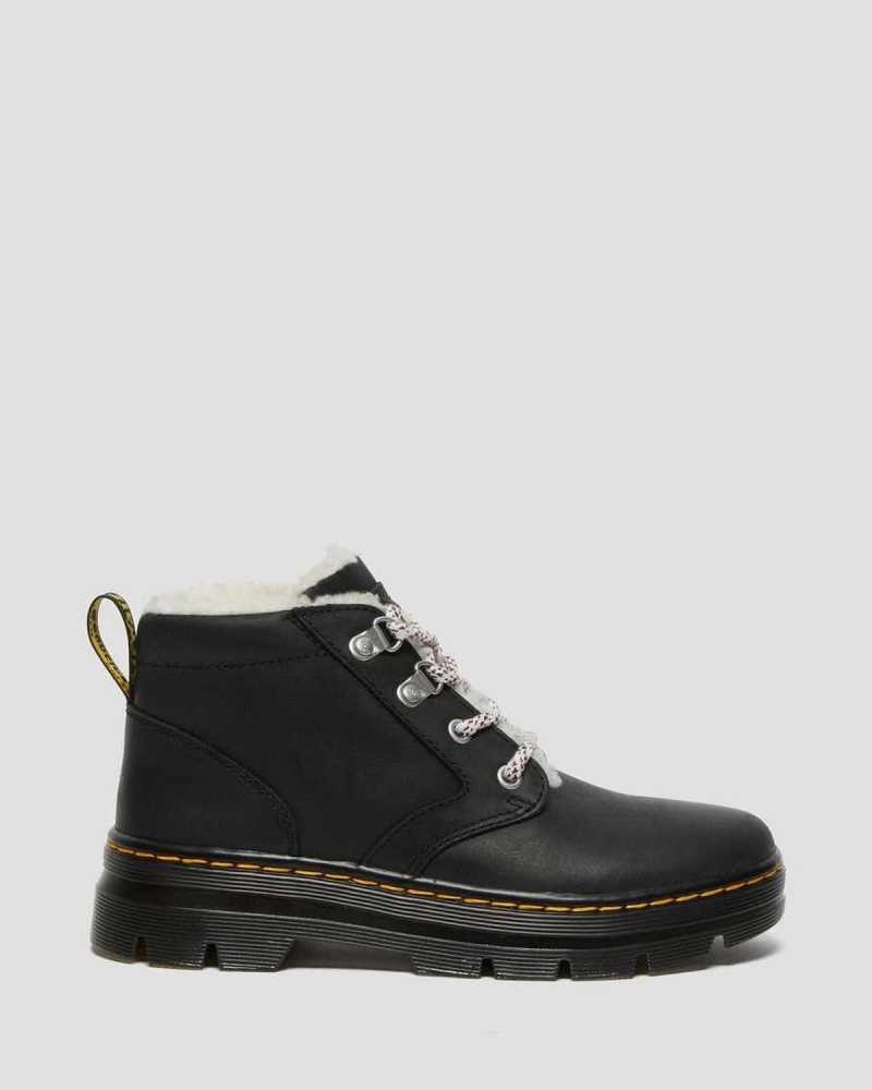 Dr Martens Bonny Faux Shearling Lined Casual Boots Black | 32UZGVAXD