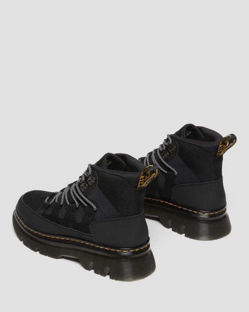 Dr Martens Boury Leather Casual Boots Black | 69ZGPKNVM