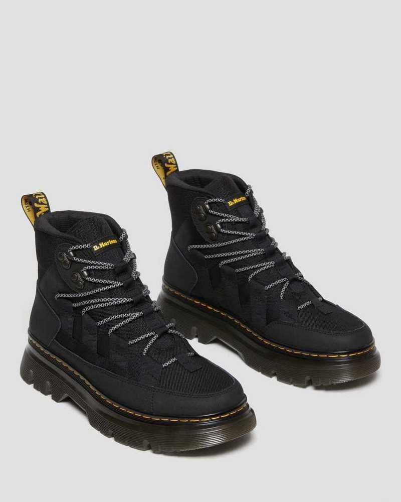 Dr Martens Boury Leather Casual Boots Black | 69ZGPKNVM