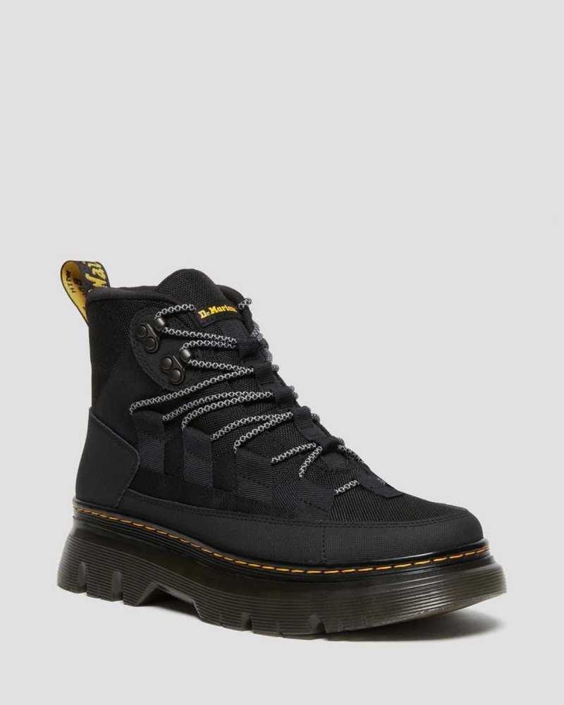 Dr Martens Boury Leather Casual Boots Black | 69ZGPKNVM