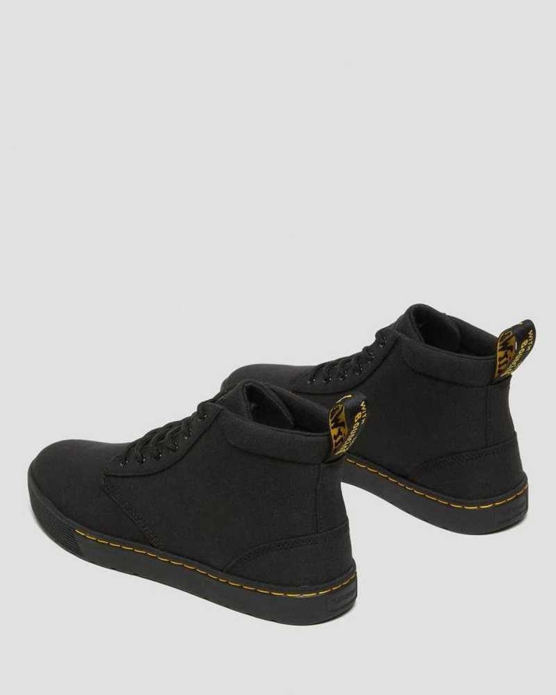 Dr Martens Cairo Canvas Chukka Boots Black | 30QMAELRY