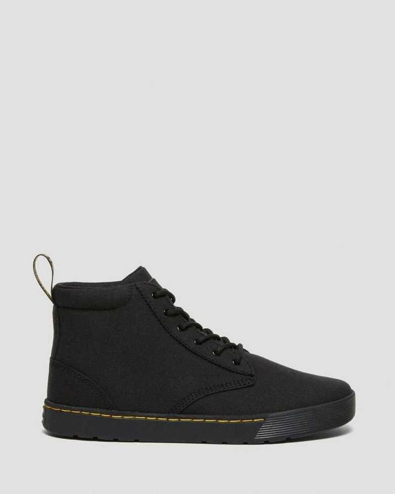 Dr Martens Cairo Canvas Chukka Boots Black | 30QMAELRY