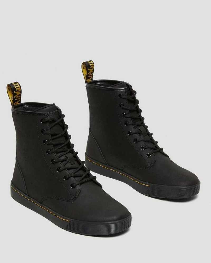 Dr Martens Cairo Leather Casual Shoes Black | 05DTKRIPG