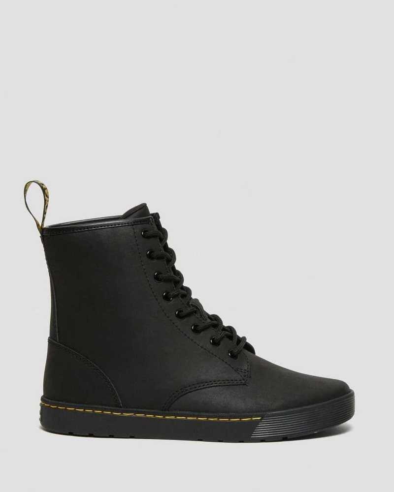 Dr Martens Cairo Leather Casual Shoes Black | 05DTKRIPG