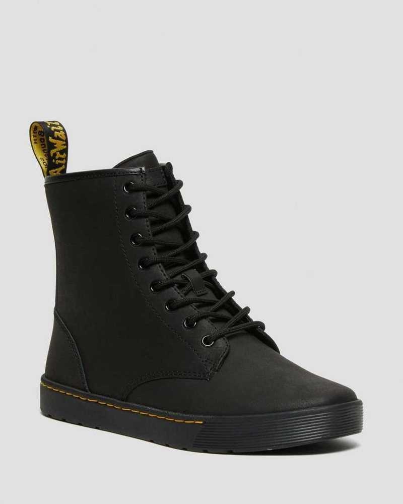 Dr Martens Cairo Leather Casual Shoes Black | 05DTKRIPG