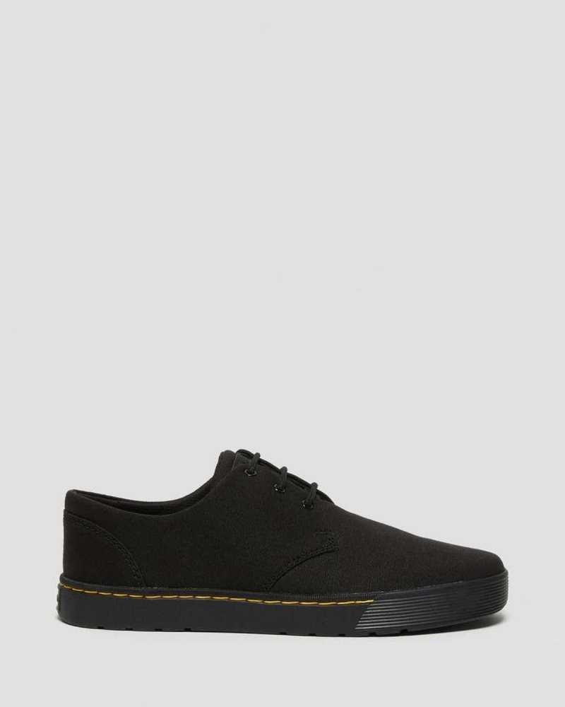 Dr Martens Cairo Low Canvas Shoes Black | 91SXEYGHC