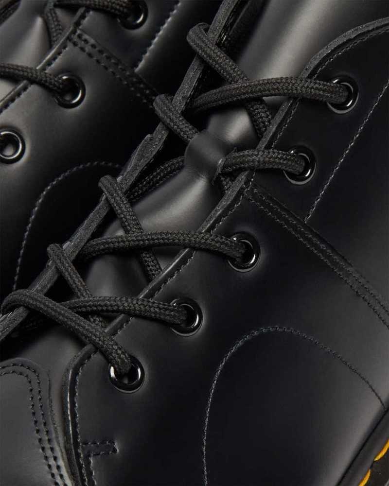 Dr Martens Church Smooth Leather Monkey Boots Black | 81UCWXQKJ