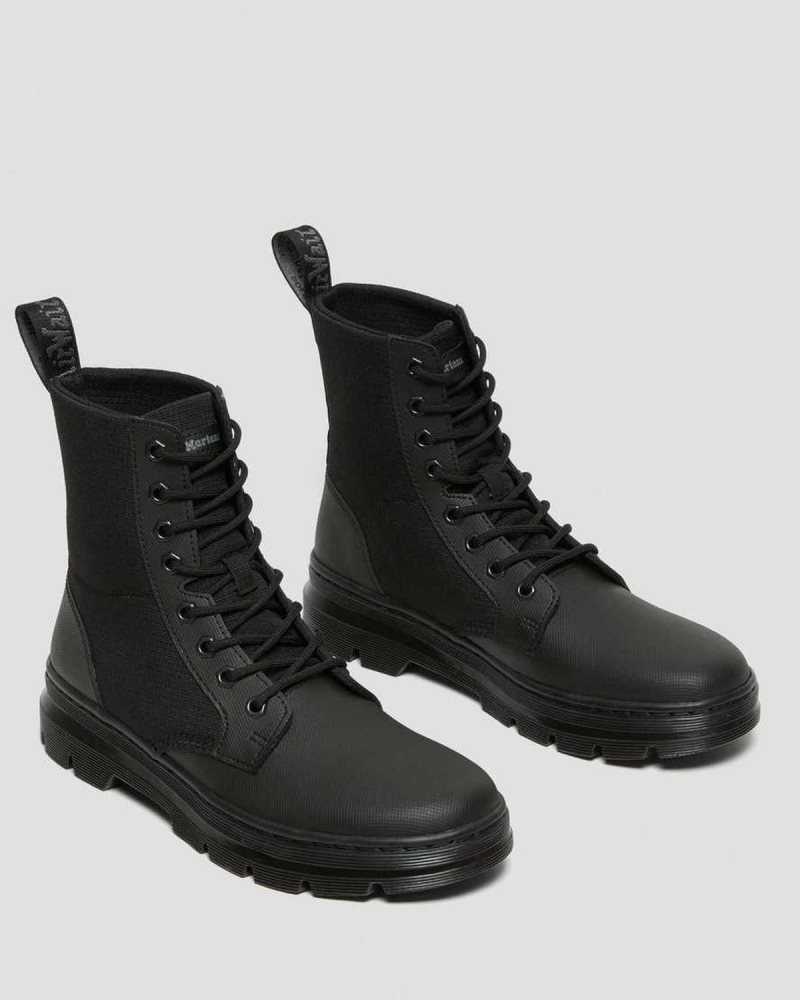 Dr Martens Combs II Poly Casual Boots Black / Black | 18CAUXPTM